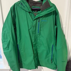 Men’s Patagonia Piolet Green Ski Jacket/Shell
